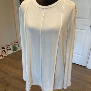 Chic White Long Sleeve Women's Top